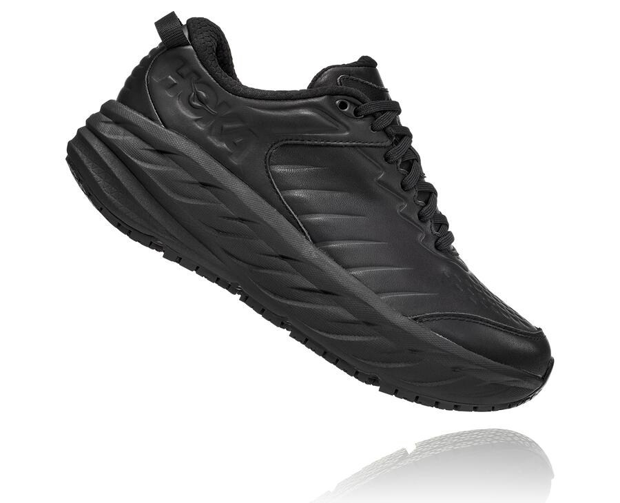 Zapatillas Running Hoka One One Mujer - Bondi Sr - Negras - MIS456182